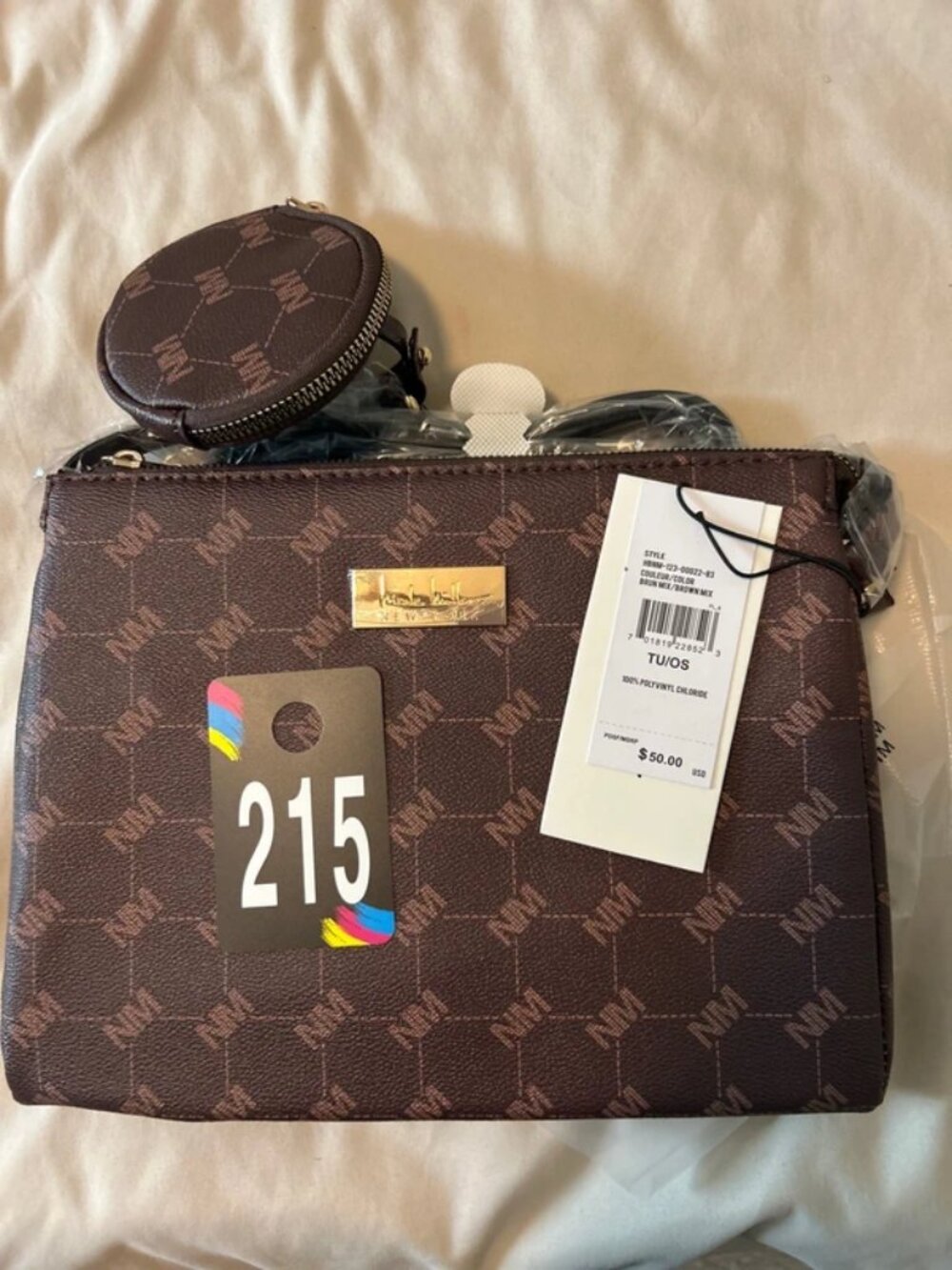 Nicole Miller Brown Mix Crossbody